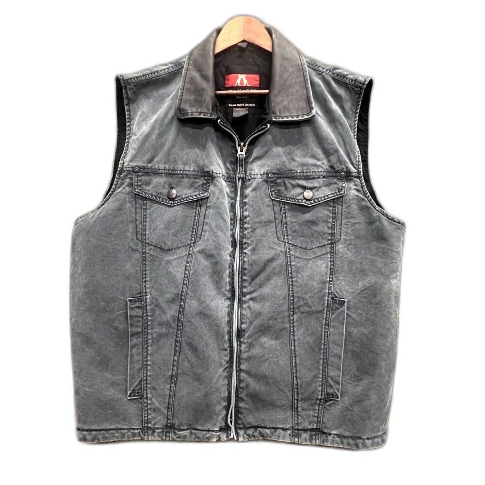 Kakadu Traders Vest Men L Gray Zip Concealed Carry Australia Hunting 8MV03
